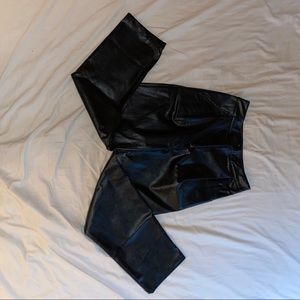 Shein Black Leather Pants